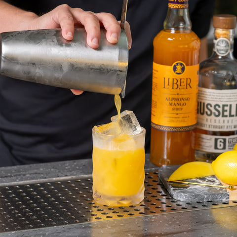 Cordial de naranja sanguina