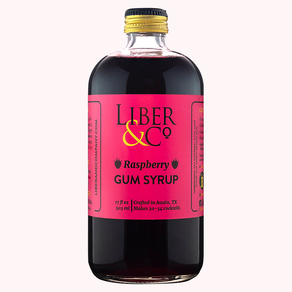 Raspberry Gum Syrup bottle shot 